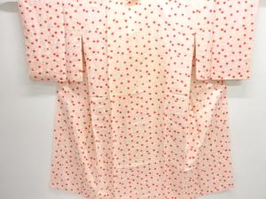 アンティーク　紋錦紗　梅模様長襦袢(刺繍衿付き)
